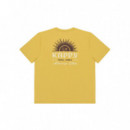 Camisetas Camiseta KAPPY Unisex Sunny Wink Half Yellow