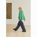 Pantalones KAPPY Unisex Two Tuck Wide Cn Navy