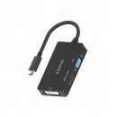 AISENS Adaptador Tipo C/m a Vga,dvi,hdmi Hembra 0.15CM A109-0954