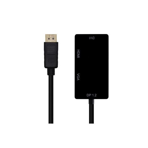 AISENS Adaptador Displayport/m a Vga/h,dvi/h,hdmi/h  A125-0465