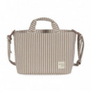 Bolsa Canastilla Praliné Rayas Walking Mum