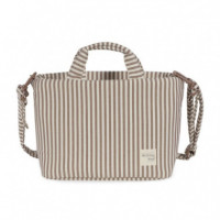 Bolsa Canastilla Praliné Rayas WALKING MUM