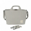 Bolsa Canastilla Praliné Rayas Walking Mum