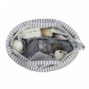 Bolsa Canastilla Praliné Rayas Walking Mum