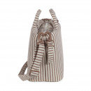 Bolsa Canastilla Praliné Rayas Walking Mum