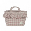 Bolsa Canastilla Praliné Vichy Walking Mum