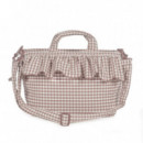 Bolsa Canastilla Praliné Vichy Walking Mum