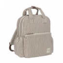 Mochila Praliné Rayas Walking Mum