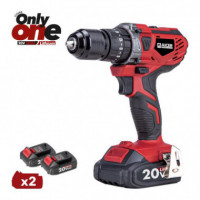 TALADRO BATERIA 20V ONLY ONE AICER (2X 2.0AH)