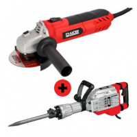 Pack Martillo Rompedor 60 Julios + Radial 1.050W AICER