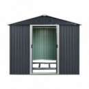 CASETA DE METAL PUERTAS CORREDERAS ANTRACITA AIRMEC 131x236x190 CM (3M2)