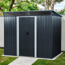 CASETA DE METAL PUERTAS CORREDERAS ANTRACITA AIRMEC 174x238x196 CM (4M2)