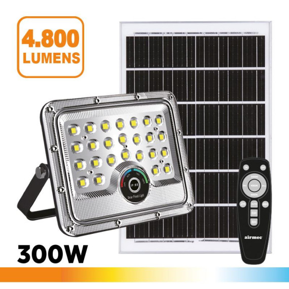 Foco Led Curvo Solar Serie Nova  AIRMEC Cct 3000K 4000K 6500K 300W