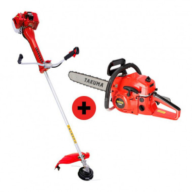 Pack Desbrozadora 65CC + Motosierra 61.5CC TAKUMA