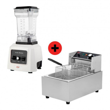 Pack Batidora Industrial + Freidora 9 Litros LARRYHOUSE
