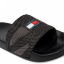 Chanclas con pala de jacquard