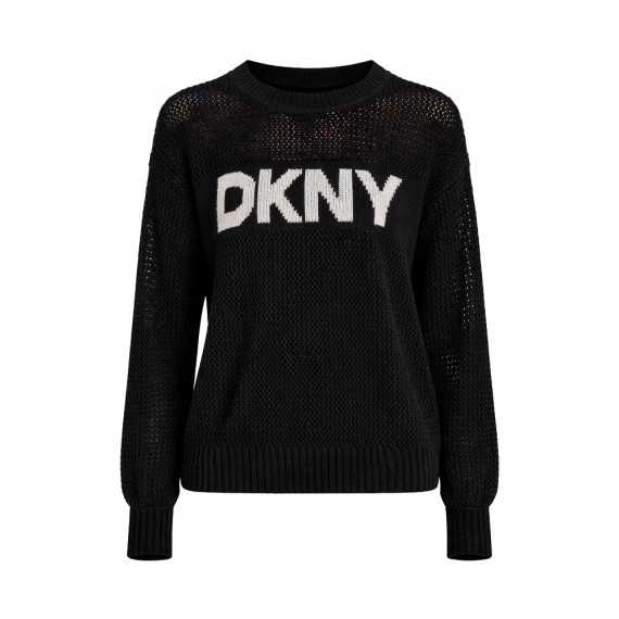 Sudadera De Cuello Redondo Con Logo De Pointelle