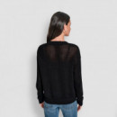 Sudadera De Cuello Redondo Con Logo De Pointelle