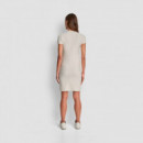 Vestido con Cuello Redondo Logo Jacquard  DKNY