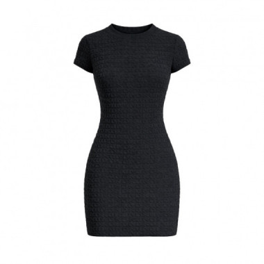 Vestido con Cuello Redondo Logo Jacquard  DKNY