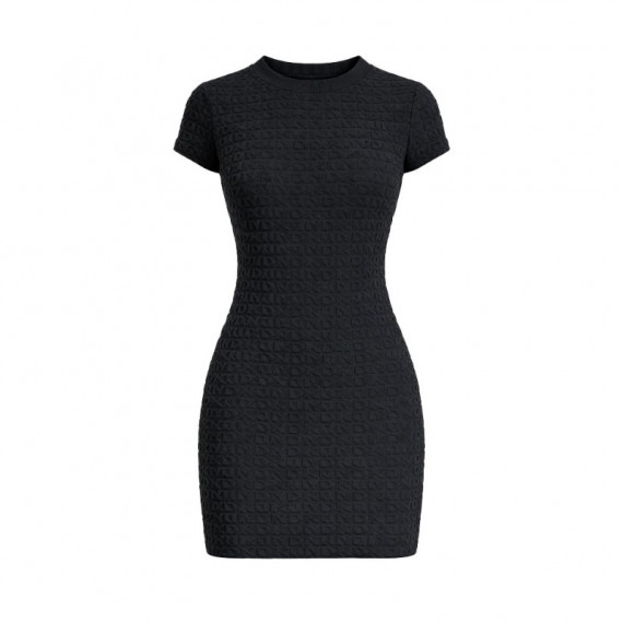 Vestido con Cuello Redondo Logo Jacquard  DKNY