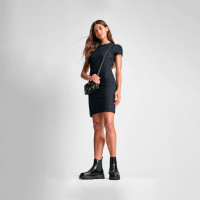 Vestido con Cuello Redondo Logo Jacquard  DKNY