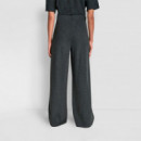 Pantalón De Tiro Alto Y Pierna Ancha