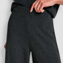 Pantalón De Tiro Alto Y Pierna Ancha