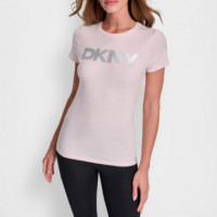 Camiseta de Cuello Redondo Exploded Logo  DKNY