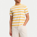 Camiseta a rayas con logotipo