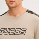 Camiseta elástica con logotipo frontal