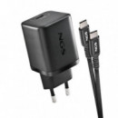 Cargador de Portátil NGS Bud Gan Usb-c 65W para Hp con 8 Conectores y Cable de 1.5M Negro