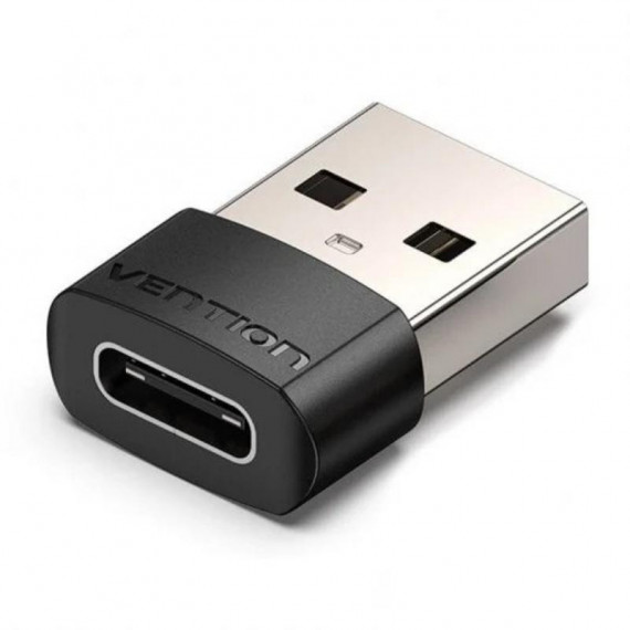 Adaptador VENTION CDWB0 Usb-c Macho a Usb-a Hembra 2.0 Negro