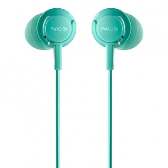 Auriculares NGS Cross Drift Mint In-Ear con Micrófono Jack 3.5mm Verde Menta