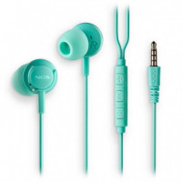 Auriculares NGS Cross Drift Mint In-ear con Micrófono Jack 3.5MM Verde Menta