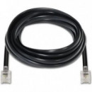 Cable de Teléfono AISENS A143-0319 RJ11 6P4C 2 Metros Negro