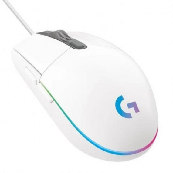 Ratón Gaming LOGITECH G203 Lightsync Rgb USB Blanco