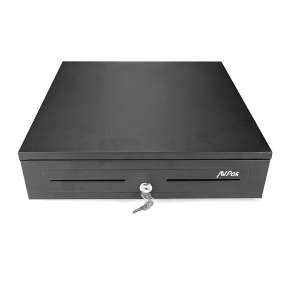 Cajón Portamonedas Avpos Cash U290 de Acero 41CM con Bandeja Extraíble  CASH TESTER