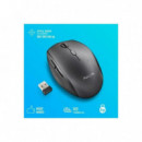 Ratón NGS Bee Black Ergonómico Inalámbrico Silencioso Beeblack