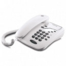 Teléfono Fijo MOTOROLA CT1 Analógico Blanco con Teclas Directas