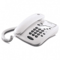 Teléfono Fijo MOTOROLA CT1 Analógico Blanco con Teclas Directas
