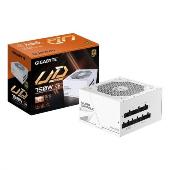 Fuente de Alimentación GIGABYTE UD750GM PG5 V2 Ice 750W 80 Plus Gold Modular ATX Blanca