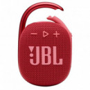 Altavoz Portátil JBL Clip 4 Inalámbrico Bluetooth 5.1 IP67 Rojo