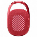 Altavoz Portátil JBL Clip 4 Inalámbrico Bluetooth 5.1 IP67 Rojo