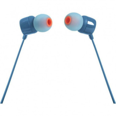 Auriculares JBL Tune 110 Intraurales con Micr&oacute;fono y Cable Azul