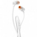 Auriculares JBL Tune 110 In-ear con Micrófono y Conexión Auxiliar, Blanco