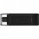 Pendrive KINGSTON Datatraveler 70 Usb-c 3.2 Gen 1 Negro 64GB