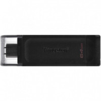 Pendrive KINGSTON Datatraveler 70 Usb-c 3.2 Gen 1 Negro 64GB