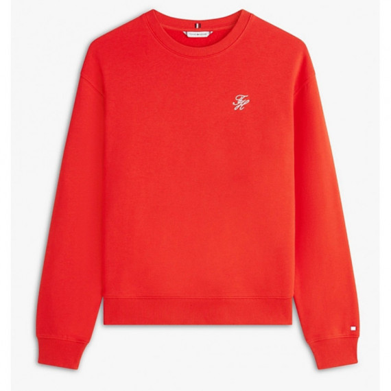 TOMMY HILFIGER - Th Script Reg Sweatshirt - Sne - F|WW0WW48724/SNE