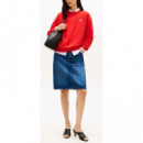 TOMMY HILFIGER - Th Script Reg Sweatshirt - Sne - F|WW0WW48724/SNE